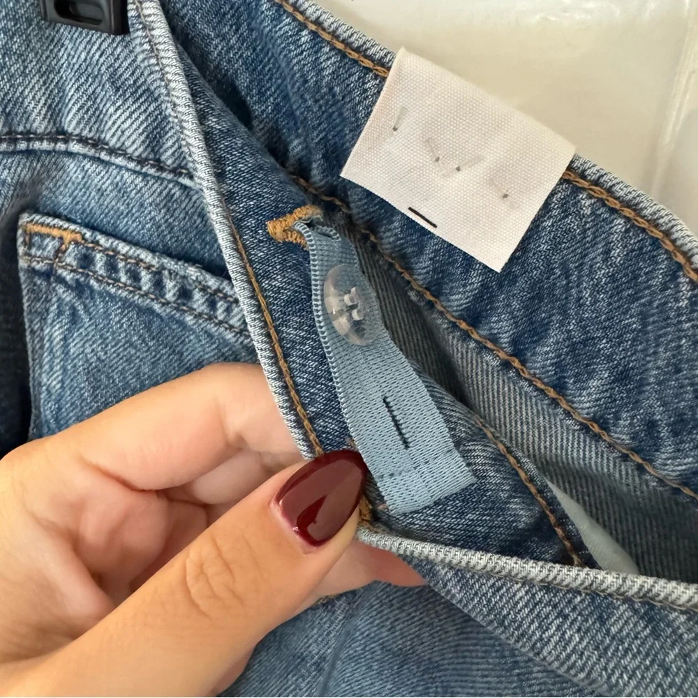 Good American Blue Wide Leg Jeans - Picture 5 of 9